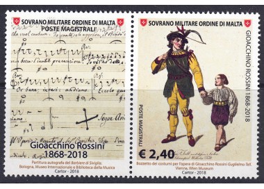 SMOM 2018 Gioacchino Rossini MNH**