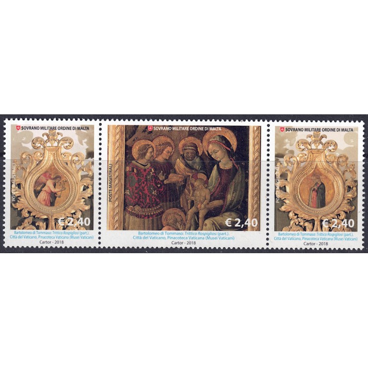 SMOM 2018 Iconografia dei Re Magi 3v MNH**
