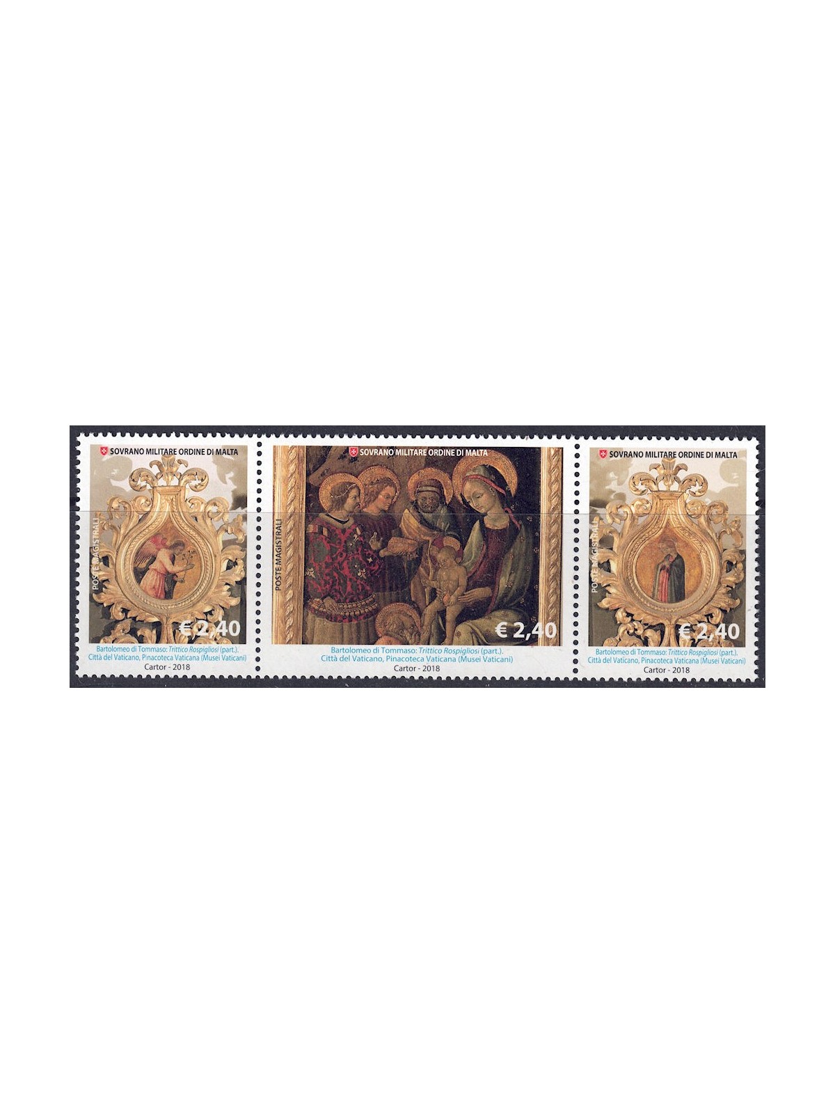 SMOM 2018 Iconografia dei Re Magi 3v MNH**