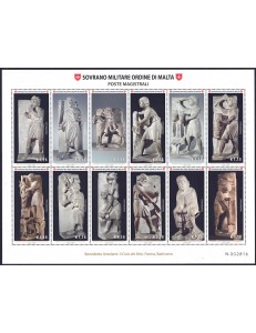 SMOM 2018 La Scultura nell'Arte BF MNH**