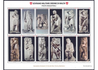 SMOM 2018 La Scultura nell'Arte BF MNH**