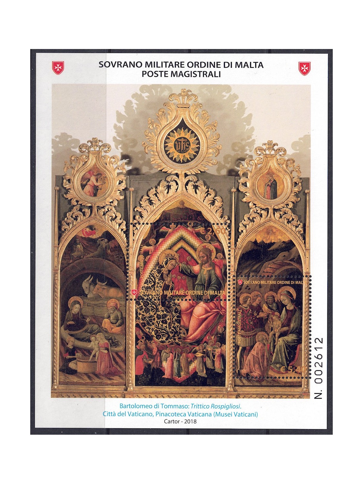 SMOM 2018 Iconography of the Three Kings s/s MNH**