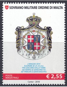 SMOM 2018 Giacomo dalla Torre del Tempio di Sanguinetto MNH**