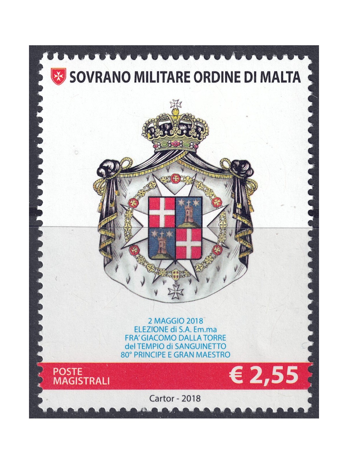 SMOM 2018 Giacomo dalla Torre del Tempio di Sanguinetto MNH**