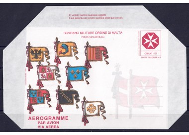 SMOM 1995 Croce di Malta, aerogramma nuovo