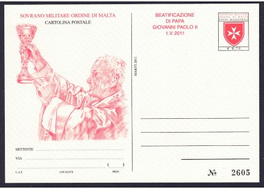 SMOM 2011 John Paul II, New Postcard