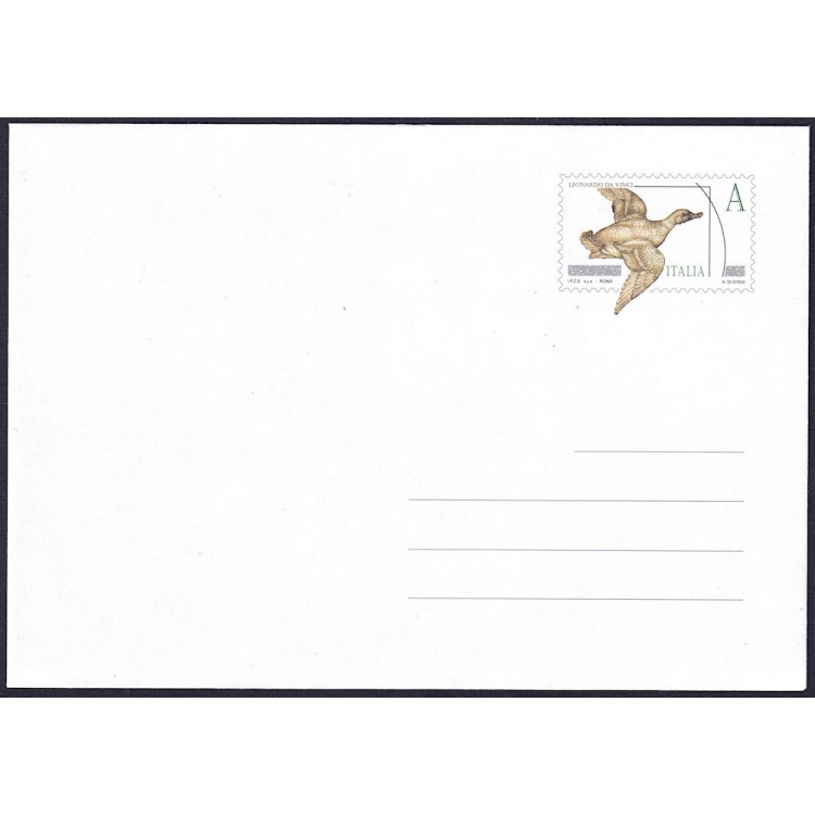 ITALIA 2017 Leonardesca, Busta Postale nuova