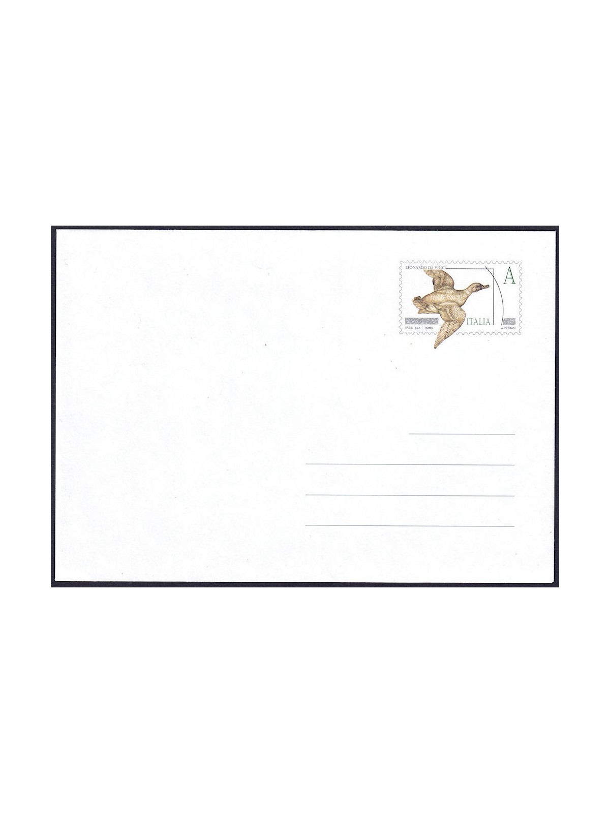 ITALY 2017 Leonardesque, New Postal Envelope