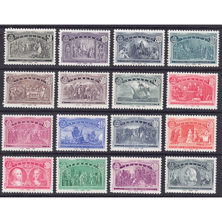 ITALIA 1992 I viaggi di Colombo 16v MNH**