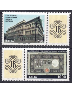 ITALY 1993 Bank of Italy 2v MNH**