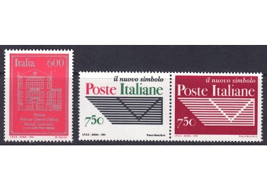 ITALY 1994 Italian Post Office 3v MNH**
