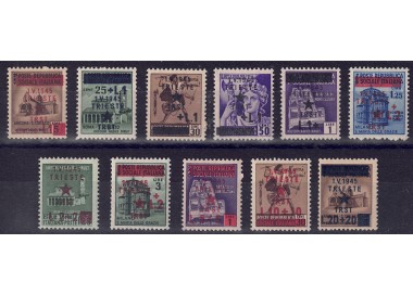 TRIESTE (OCC. JUGOSLAVA) 1945 Monumenti distrutti 11v MNH**