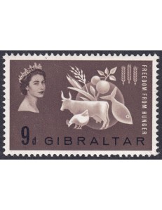 GIBRALTAR 1963 Campaign Against Hunger MNH**