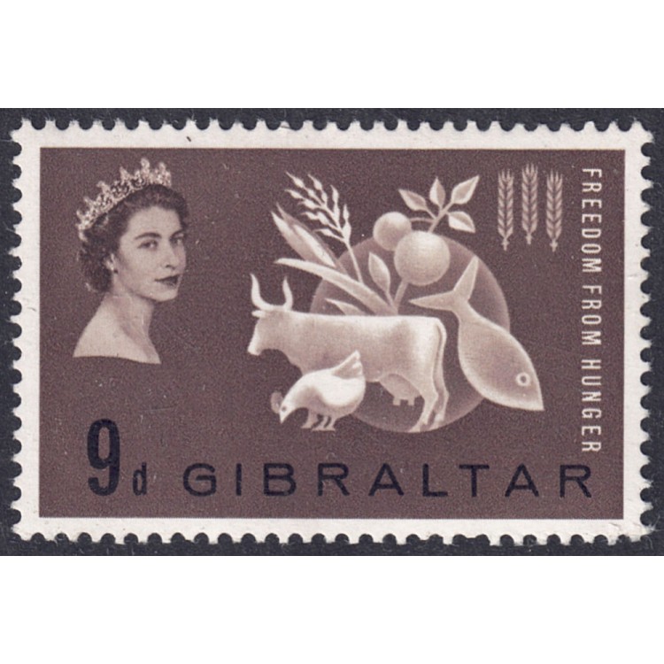 GIBRALTAR 1963 Campaign Against Hunger MNH**