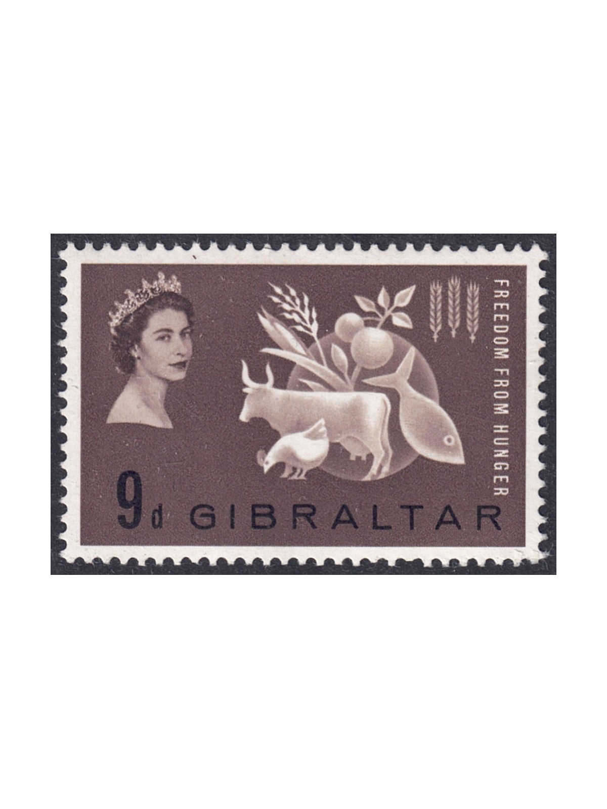 GIBRALTAR 1963 Campaign Against Hunger MNH**