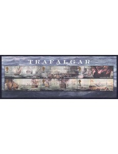 GRAN BRETAGNA 2005 Battaglia di Trafalgar BF MNH**