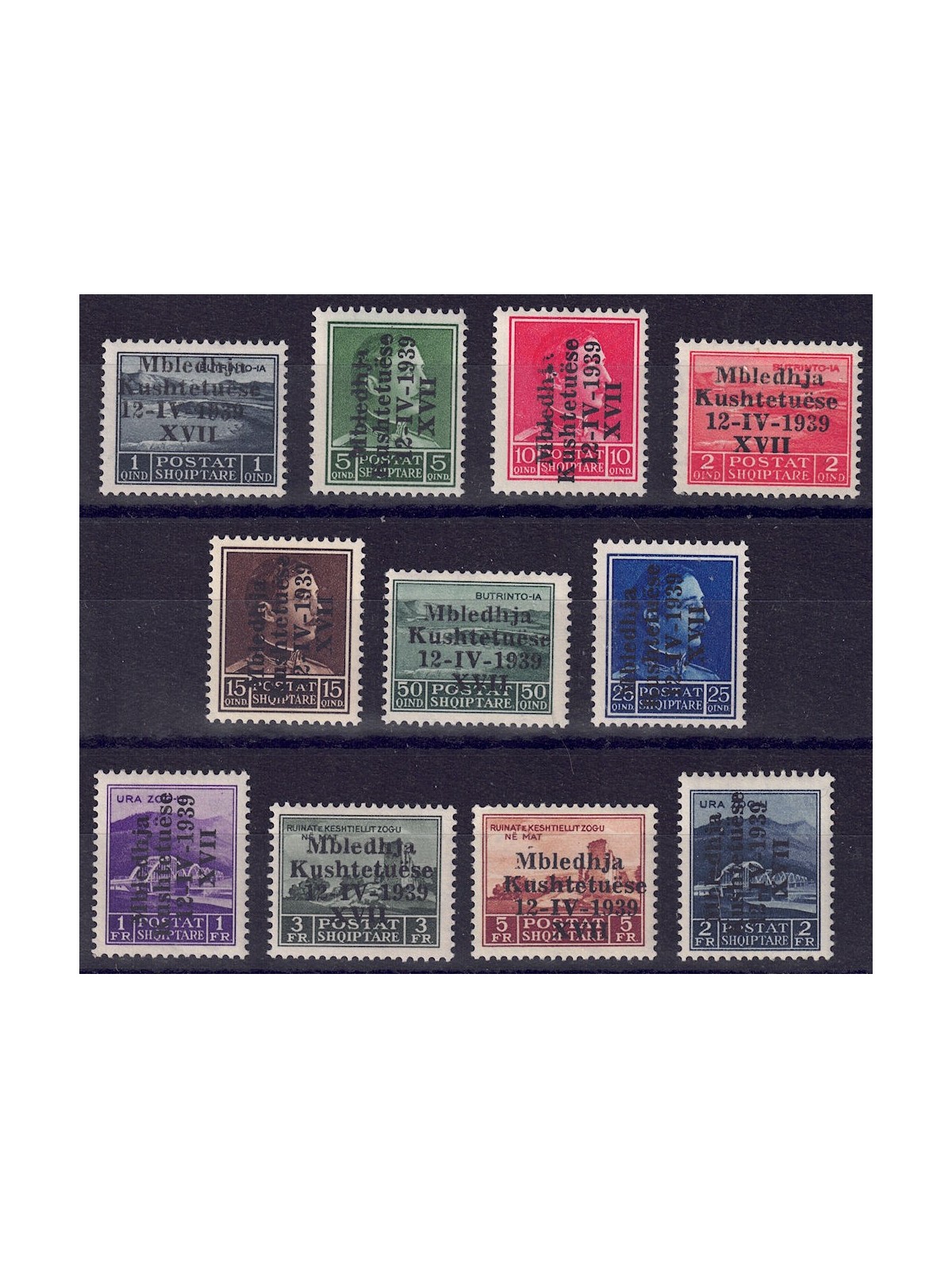 ALBANIA (ITALIAN WEST) 1939 Constituent Assembly 11v MNH**
