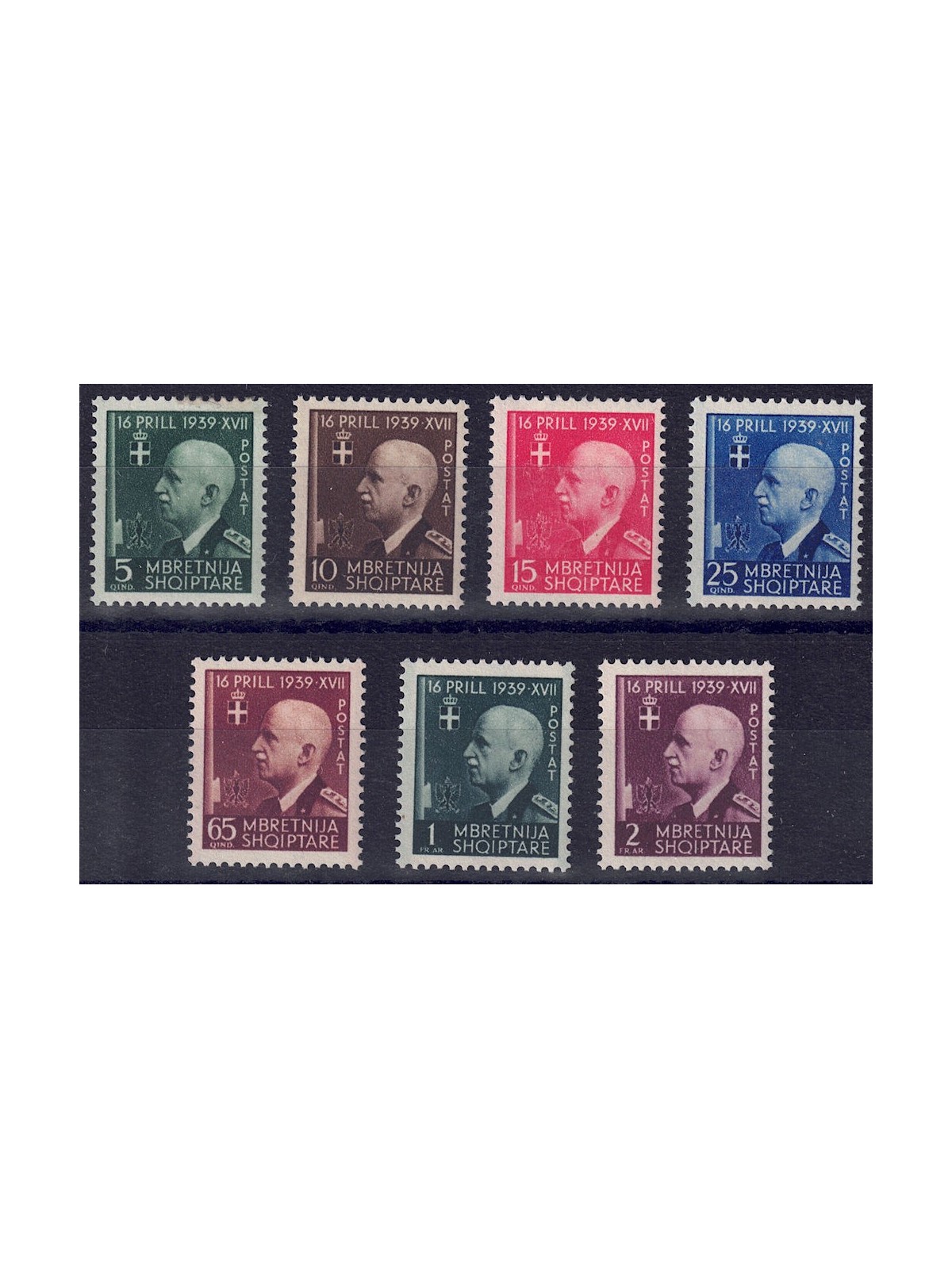 ALBANIA (ITALIAN WEST) 1942 Italo-Albanian Union 7v MNH**