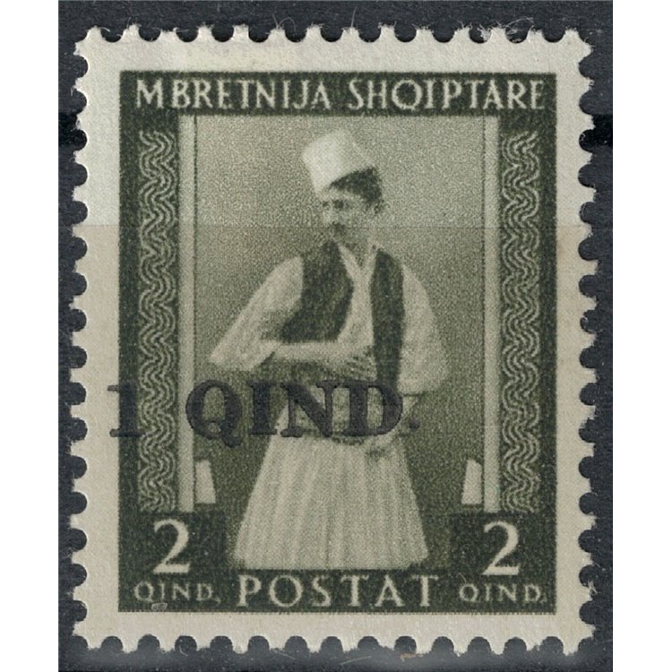 ALBANIA (ITALIAN WEST) 1942 Albanian costumes overprinted MNH*