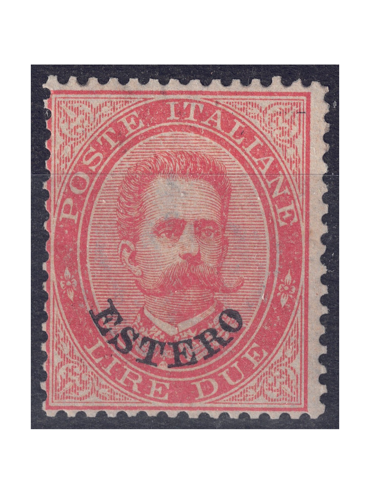 POSTAL OFFICE GENERAL ISSUES 1881-83 Effigy of Umberto I £2 red MH*