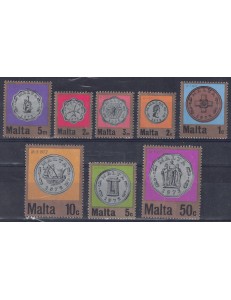 MALTA 1972 Decimal System (Coins) 8v MNH**