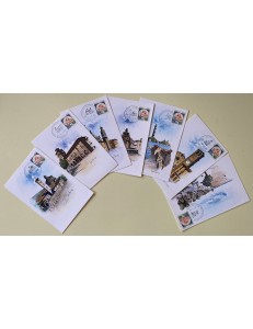 ITALY 1986 Collection of 7 postcards for philatelic offices