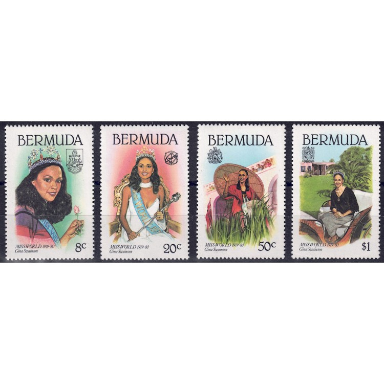 BERMUDA 1980 Miss World 4v MNH**