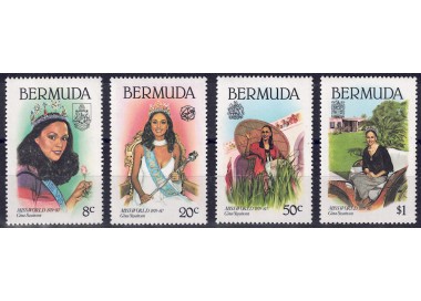 BERMUDA 1980 Miss World 4v MNH**