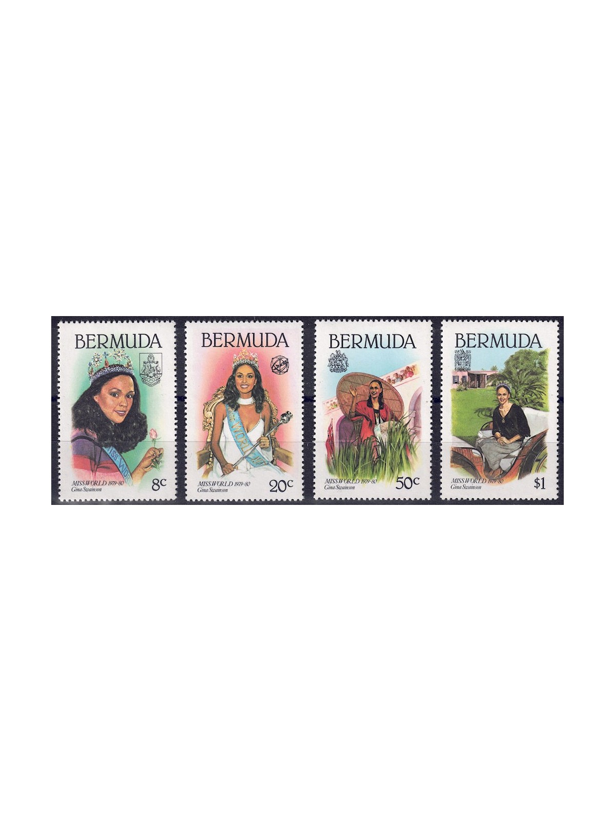 BERMUDA 1980 Miss Mondo 4v MNH**