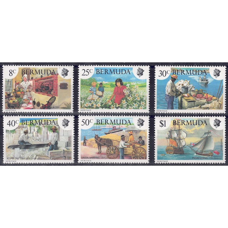 BERMUDA 1981 Tradizioni 6v MNH**