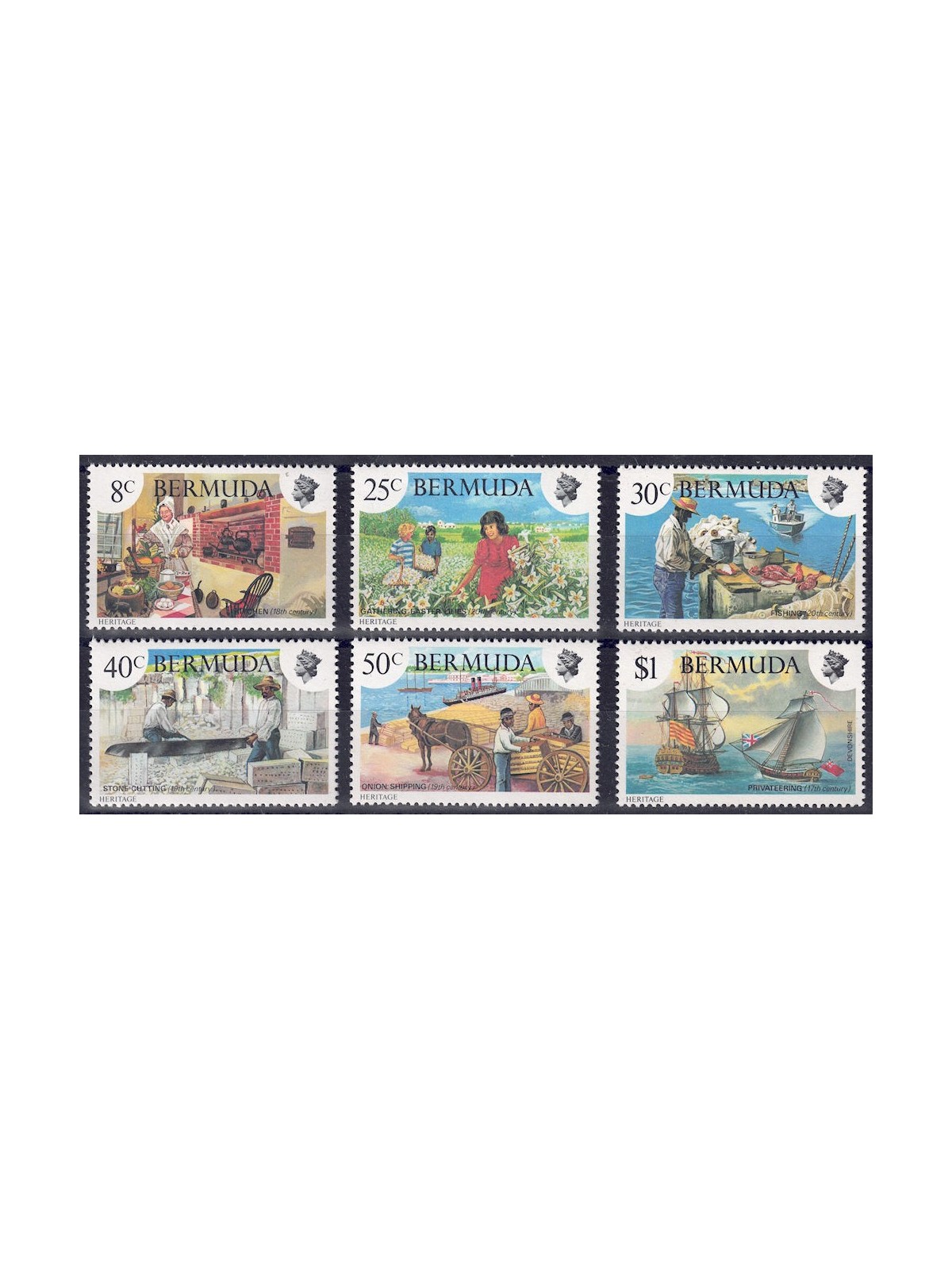 BERMUDA 1981 Tradizioni 6v MNH**