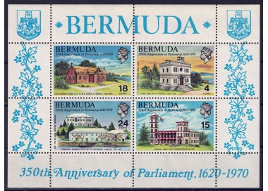 BERMUDA 1970 Parliament Anniversary s/s MNH**