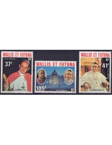 WALLIS E FUTUNA 1979 Papi (posta aerea) 3v MNH**