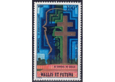 WALLIS AND FUTUNA 1977 General De Gaulle MNH**
