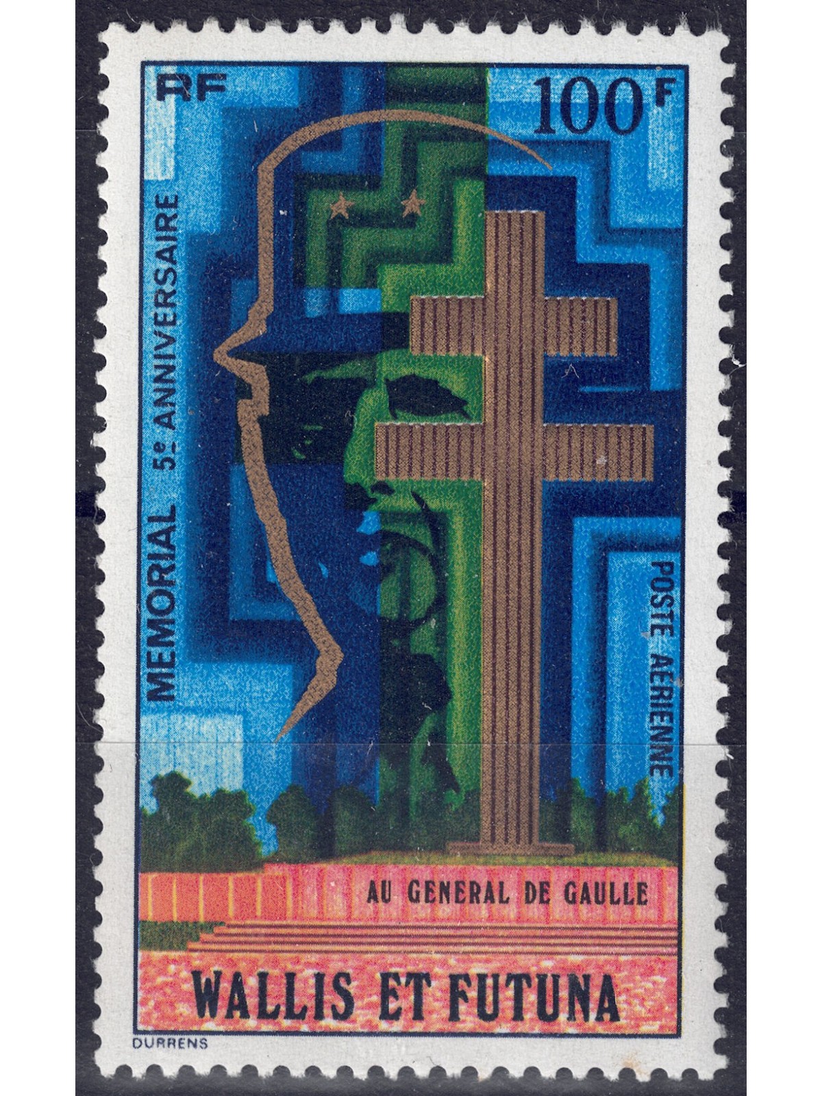 WALLIS E FUTUNA 1977 Generale De Gaulle MNH**