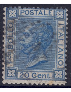 ITALY KINGDOM 1867 20c blue (London) us