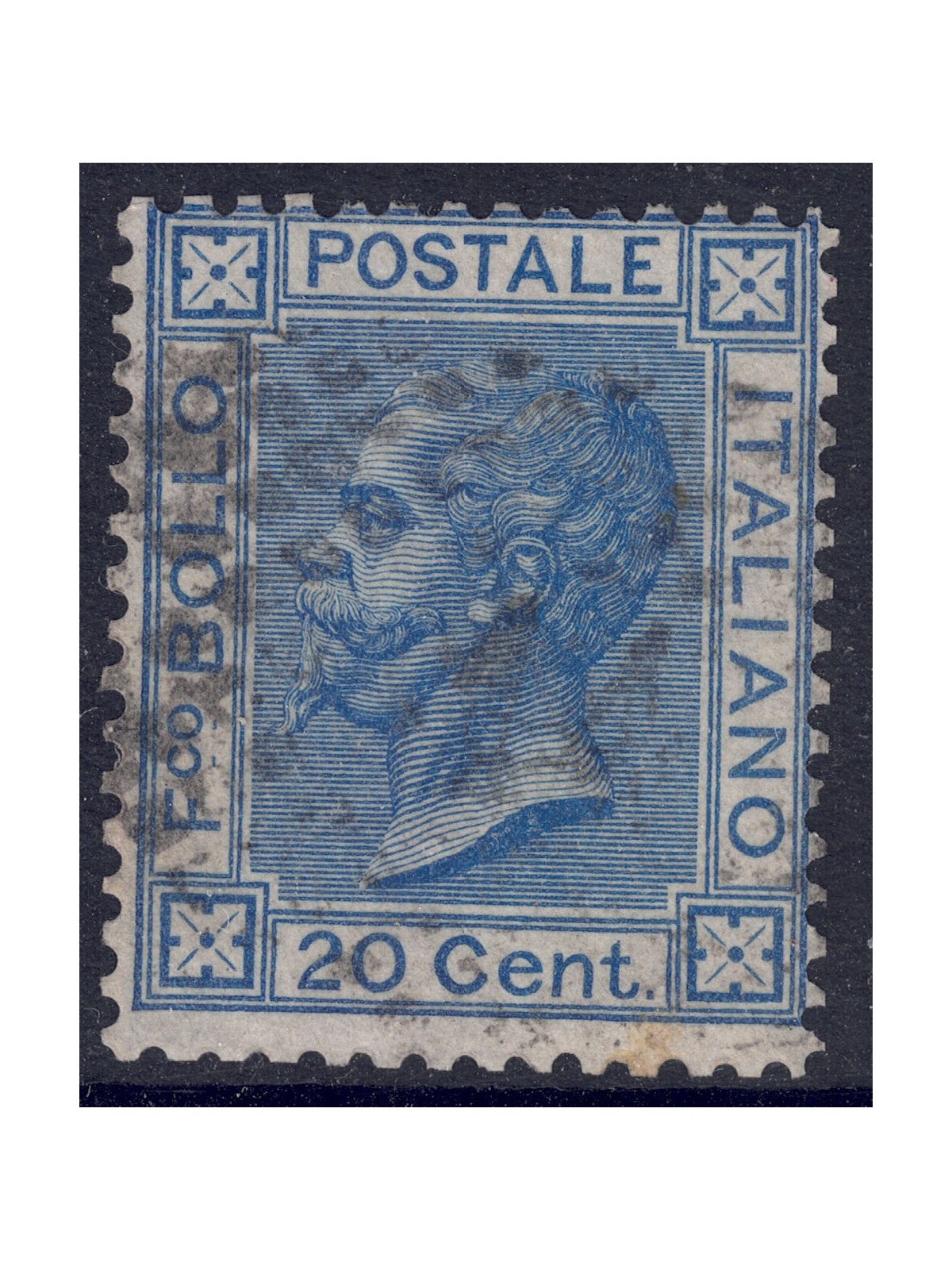 ITALY KINGDOM 1867 20c blue (London) us