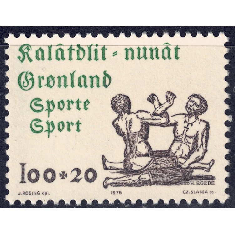 GROENLANDIA 1976 Propaganda per lo Sport MNH**