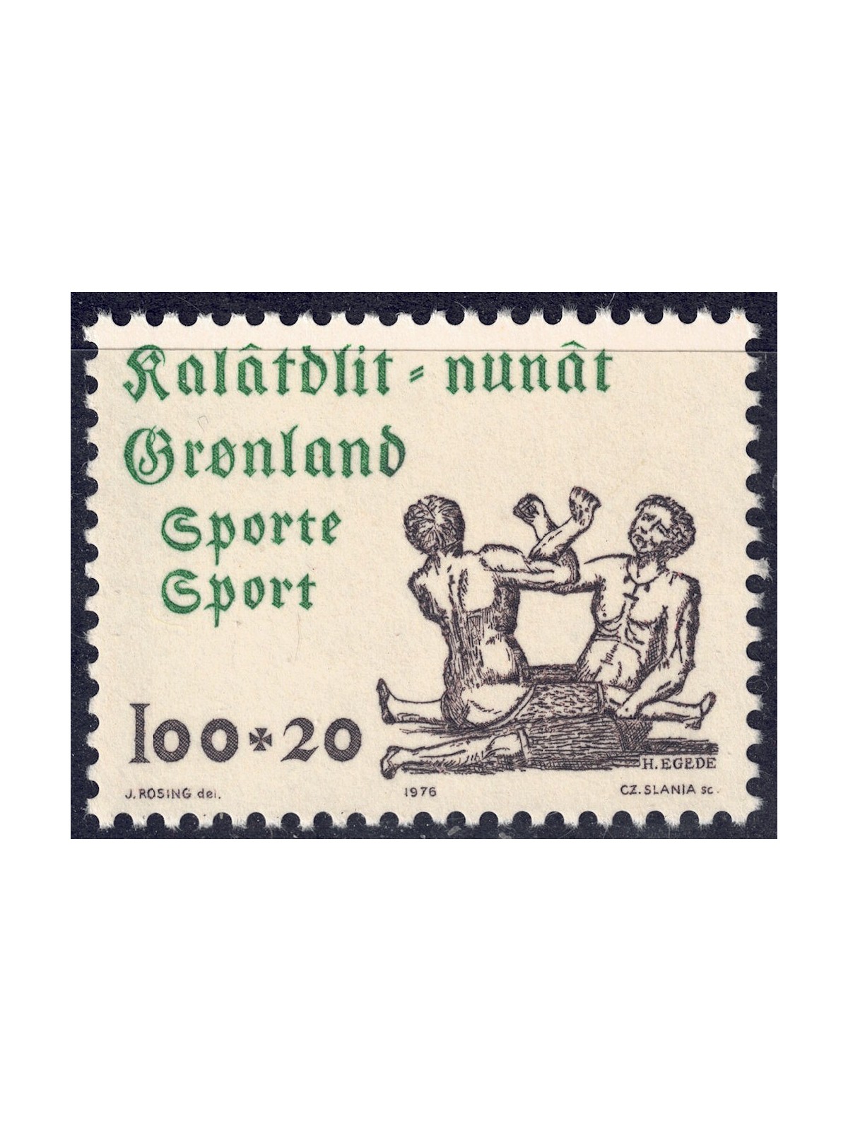 GREENLAND 1976 Propaganda for Sport MNH**
