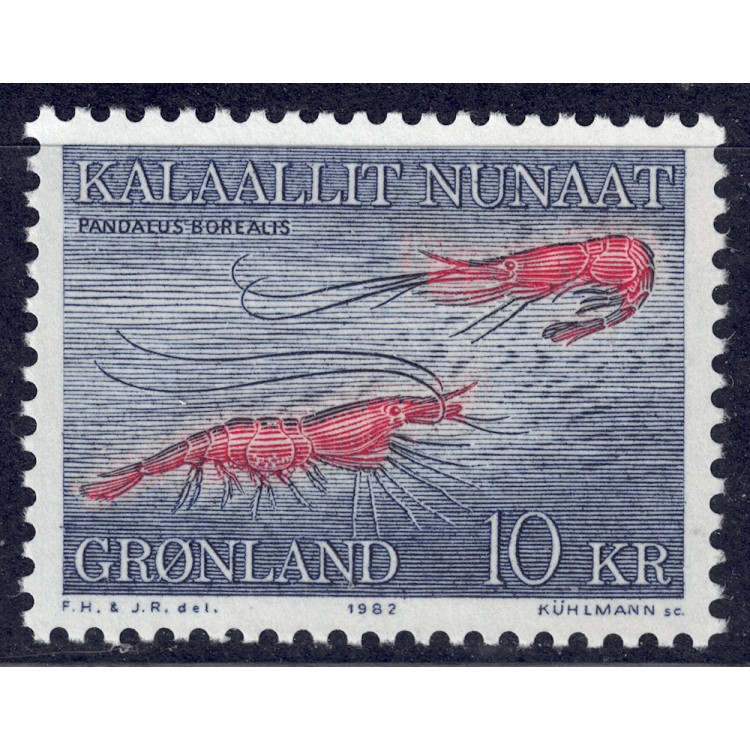 GROENLANDIA 1982 Fauna (Crostacei) MNH**