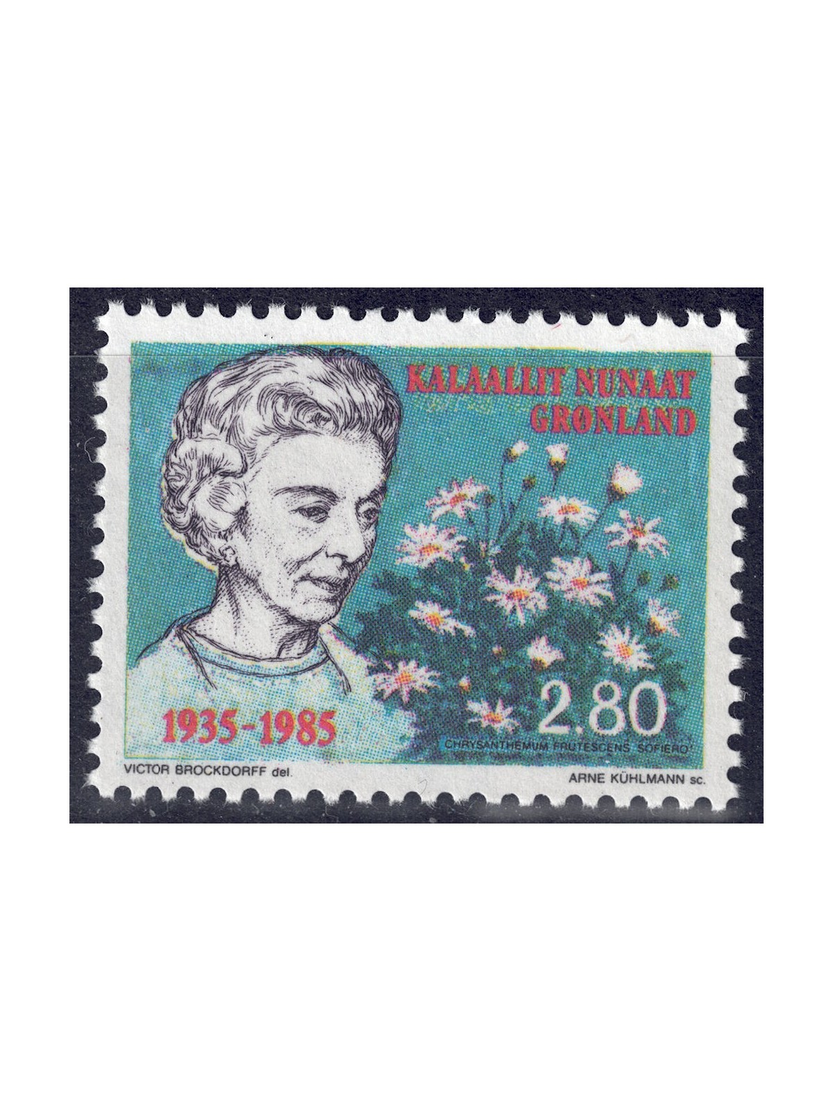 GROENLANDIA 1985 Regina Ingrid MNH**