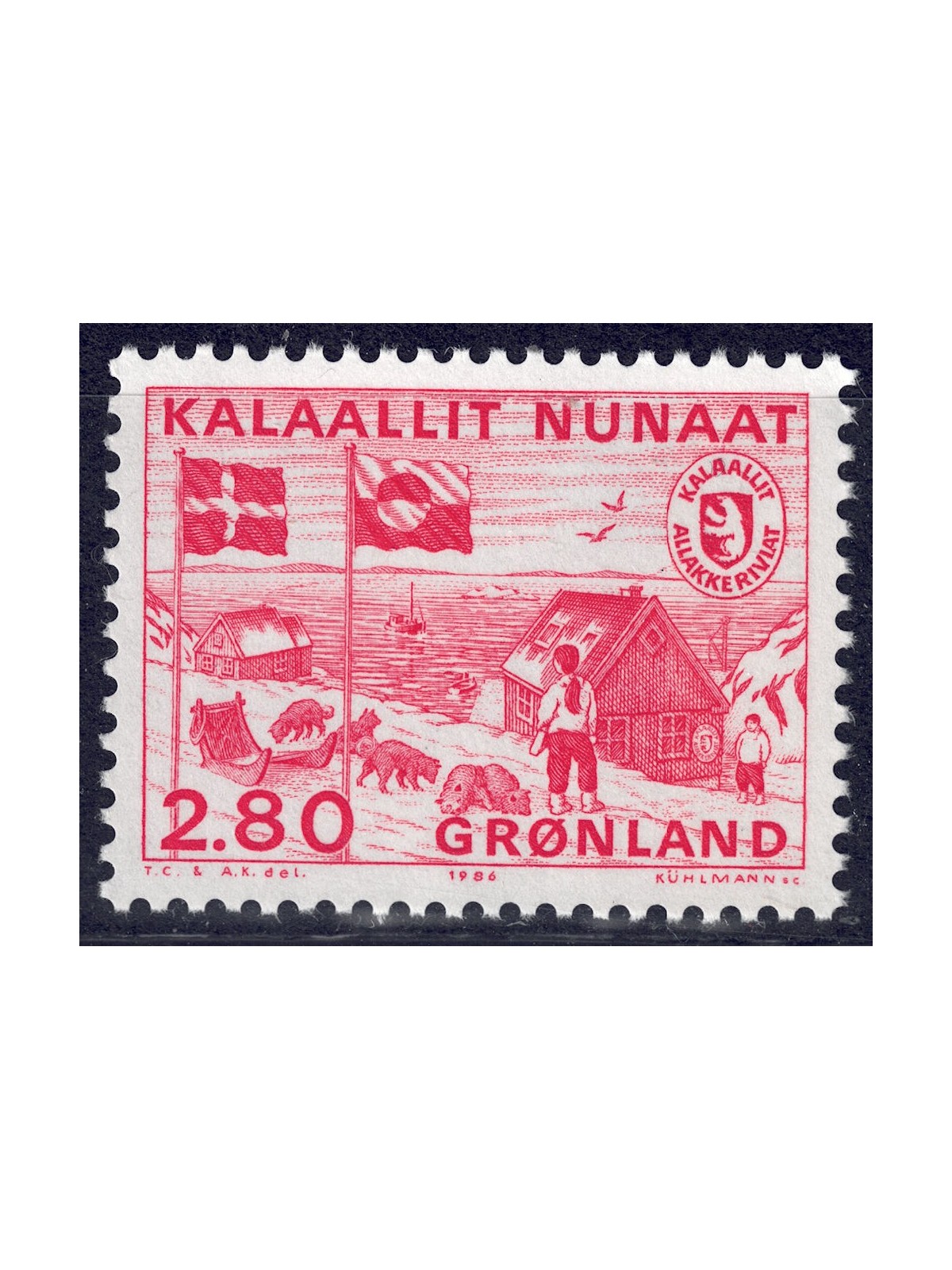 GROENLANDIA 1986 Autonomia postale MNH**