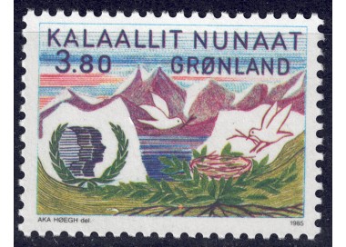 GREENLAND 1985 Year of Youth MNH**
