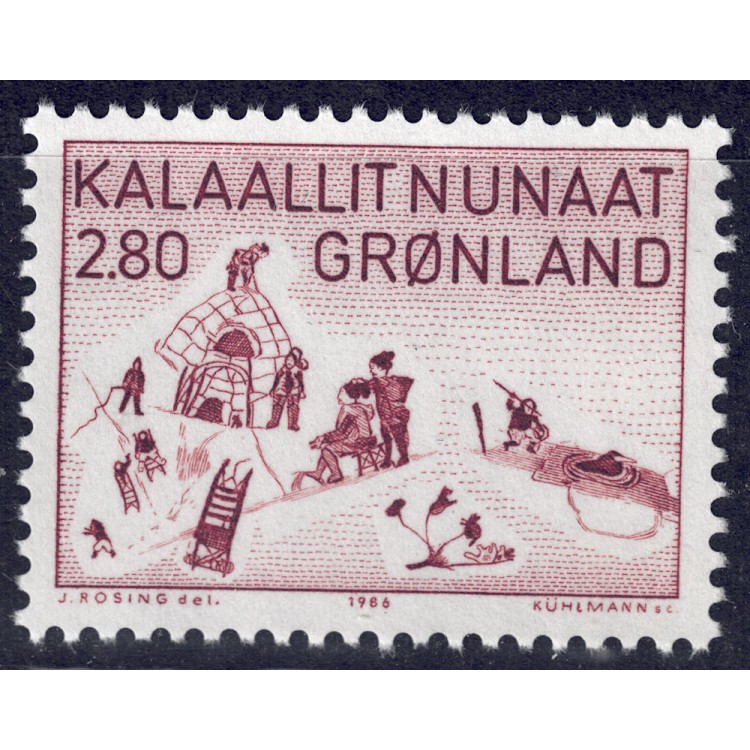 GREENLAND 1986 Greenlandic Artists (Aninaaq) MNH**