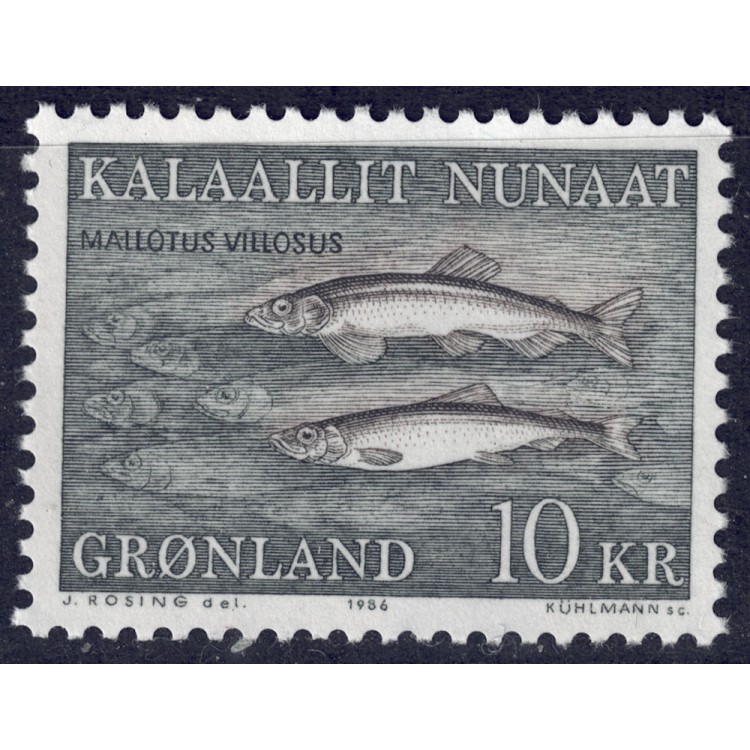 GREENLAND 1986 Fauna (fish) MNH**