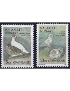 GROENLANDIA 1987 Fauna locale (1ª serie) 2v MNH**