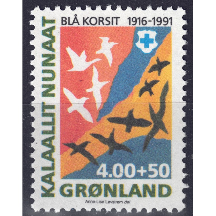 GROENLANDIA 1991 Croce Blu MNH**