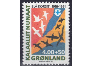GREENLAND 1991 Blue Cross MNH**