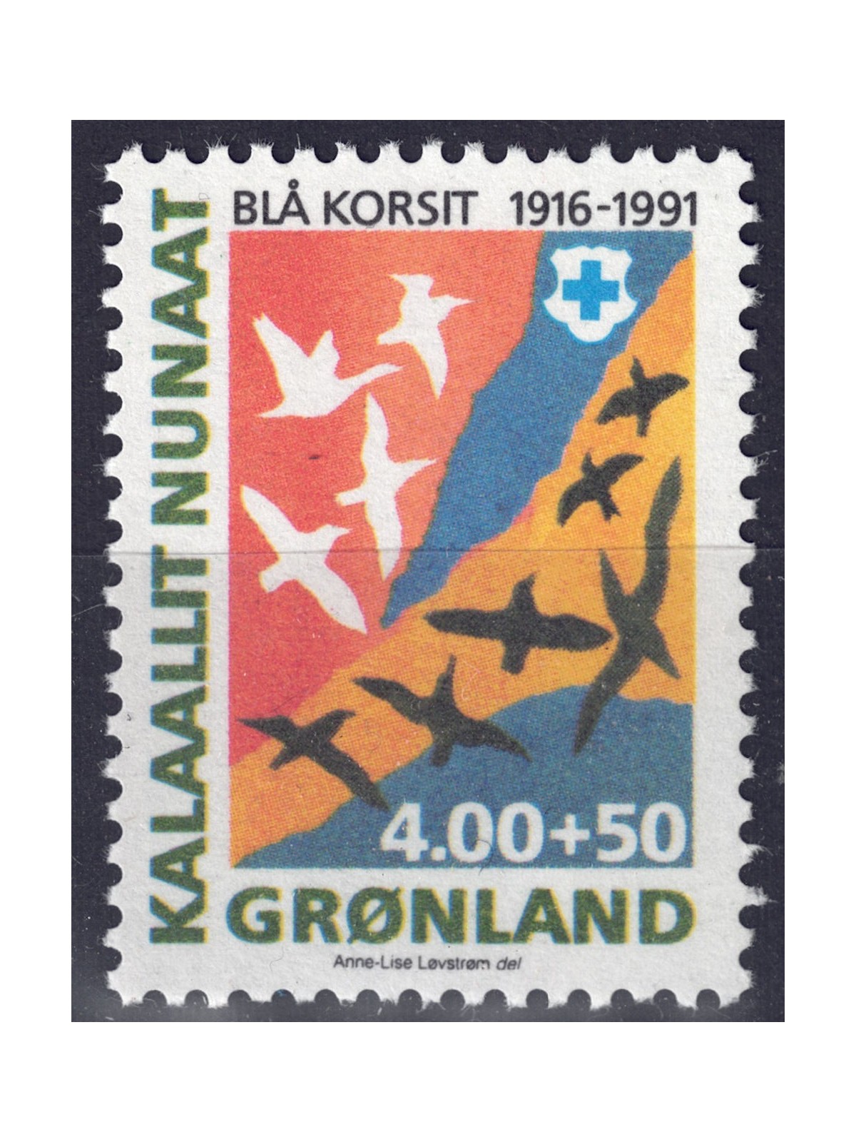 GREENLAND 1991 Blue Cross MNH**