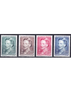 GROENLANDIA 1990 Effigie della Regina Margareta II 4v MNH**